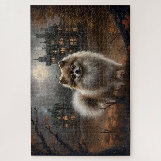 Spitz Halloween Beängstigend Puzzle (Vertikal)