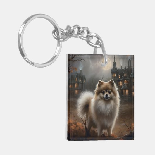 Spitz Halloween Beängstigend Schlüsselanhänger (Vorderseite links)