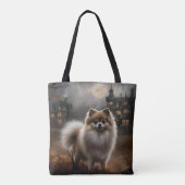 Spitz Halloween Beängstigend Tasche (Rückseite)