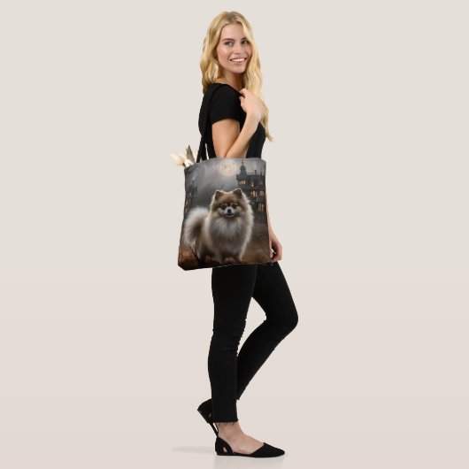 Spitz Halloween Beängstigend Tasche (Am Model)