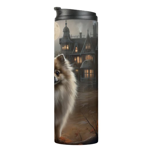 Spitz Halloween Beängstigend Thermosbecher (Nach rechts gedreht)