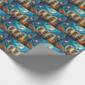 Spitz Halloween Spooky Geschenkpapier (Ecke)