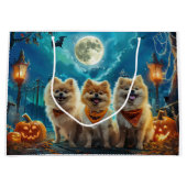 Spitz Halloween Spooky Große Geschenktüte (Vorderseite)