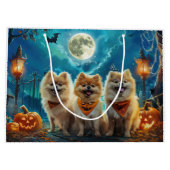 Spitz Halloween Spooky Große Geschenktüte (Rückseite)