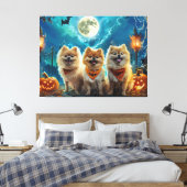 Spitz Halloween Spooky Leinwanddruck (Insitu (Schlafzimmer))