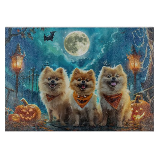 Spitz Halloween Spooky Schneidebrett (Vorderseite)
