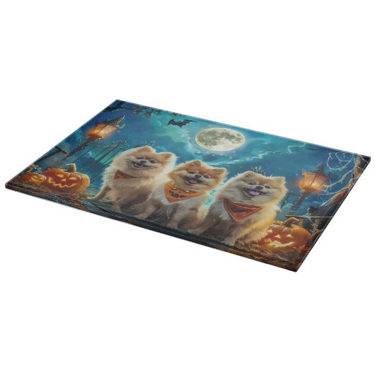 Spitz Halloween Spooky Schneidebrett (Ecke)