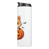 Spitz Happy Halloween Kürbis Classic T-S Thermosbecher (Nach rechts gedreht)