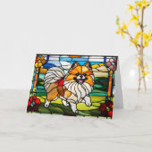Spitz Hartglas Karte (Gelbe Blume)