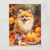 Spitz Herbst Erntedank Postkarte (Vorderseite)