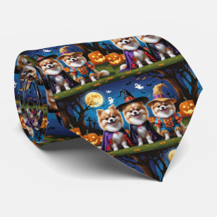 Spitz Hogs Pumpkin Halloween Funny Krawatte