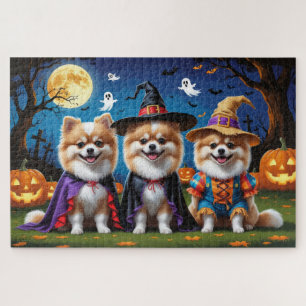 Spitz Hogs Pumpkin Halloween Funny Puzzle