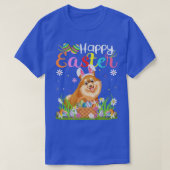 Spitz Hund Bunny Egg Hunt Funny Spitz Hap T-Shirt (Design vorne)
