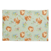 Spitz Hund Floral Kissenbezug (Rückseite)