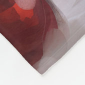 Spitz Hund im Schnee Weihnachten Fleecedecke (Ecke)