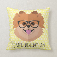 Spitz-Hund in den Nerd-Gläsern | POMER-BRAINY-AN