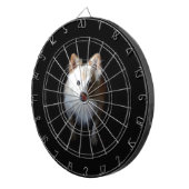 Spitz Hund in Dunkelheit Dartscheibe (Vorderseite rechts)