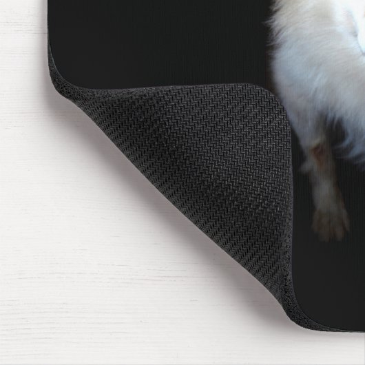 Spitz Hund in dunklen Mousepad (Ecke)