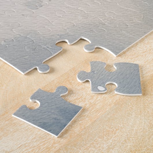 Spitz Hund in Sledge Lass es Schnee Weihnachten Puzzle (Seite)