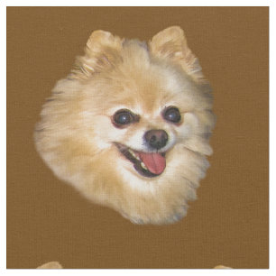 Spitz-Hund kundengerecht Stoff