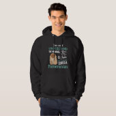 Spitz Hund liebt 33 Hoodie (Vorne ganz)