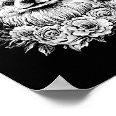 Spitz Hund Lover Retro Stil Tattoo _1 Poster (Ecke)