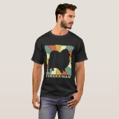 Spitz Hund Lover Retro Vintag T-Shirt (Vorne ganz)