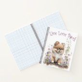 Spitz Hund Mama Bläschen Notizblock (Innenseite)