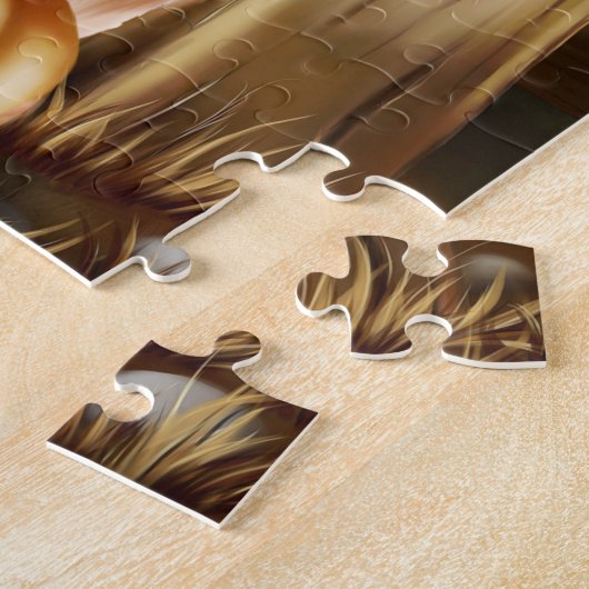 Spitz Hund mit Hexenhut Puzzle (Seite)