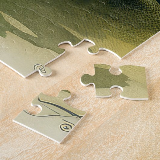 Spitz Hund mit Ostereiern Urlaub Puzzle (Seite)