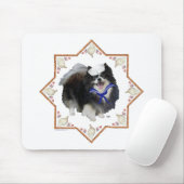 Spitz Hund mit Seashells Mousepad (Mit Mouse)