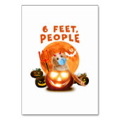 Spitz Hund Niedlicher als Cupid Valentinstag Tischnummer (Rückseite)