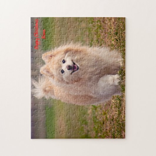Spitz Hund. Puzzle (Vertikal)