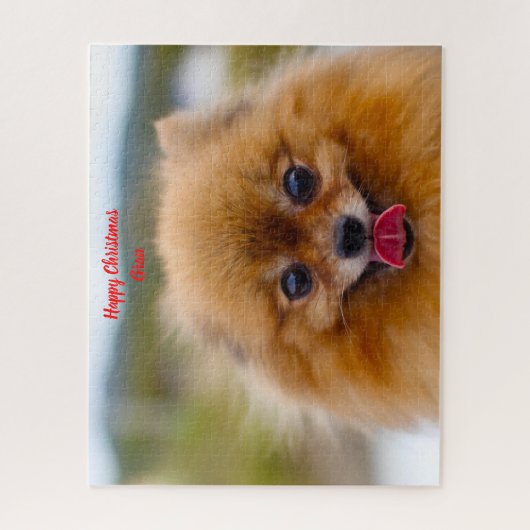 Spitz Hund. Puzzle (Vertikal)