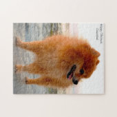 Spitz Hund. Puzzle (Horizontal)
