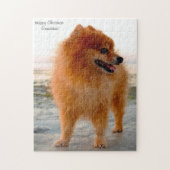 Spitz Hund. Puzzle (Vertikal)