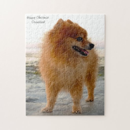 Spitz Hund. Puzzle (Vertikal)
