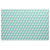 Spitz Hund Silhouette Haustier Aquamarin Stoff (Fat Quarter (45,7 x 55,9 cm))