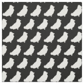 Spitz Hund Silhouette Haustier Stoff (Muster)