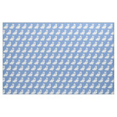 Spitz Hund Silhouette Pet Light Blue Stoff (Fat Quarter (45,7 x 55,9 cm))