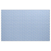 Spitz Hund Silhouette Pet Light Blue Stoff (Yard (91,4 cm))