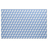 Spitz Hund Silhouette Pet Light Blue Stoff (Fat Quarter (45,7 x 55,9 cm))