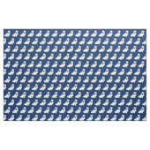 Spitz Hund Silhouette Pet Navy Blue Stoff (Fat Quarter (45,7 x 55,9 cm))