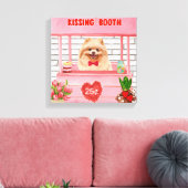 Spitz Hund Valentinstag Kissing-Stand Leinwanddruck (Insitu (Wohnzimmer))