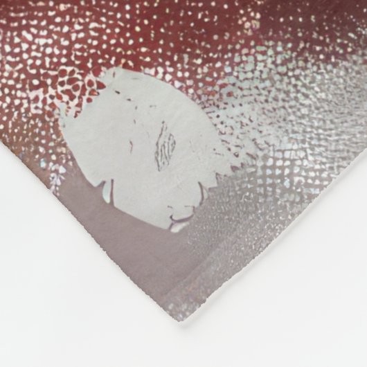 Spitz Hund Weihnachten Fleecedecke (Ecke)