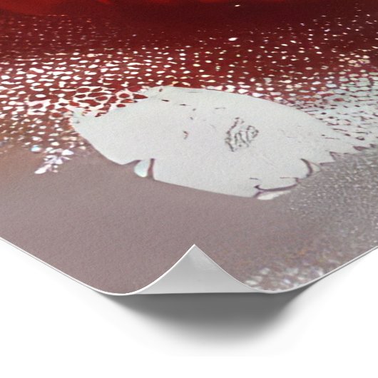 Spitz Hund Weihnachten Poster (Ecke)