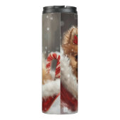 Spitz Hund Weihnachten Thermosbecher (Rückseite)