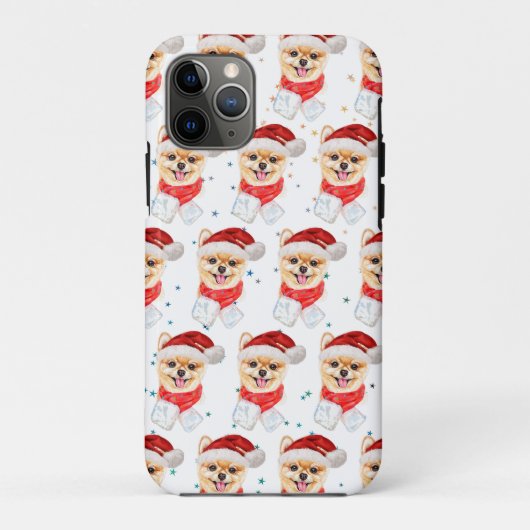 Spitz Hund züchten Weihnachtsstars Case-Mate iPhone Hülle (Rückseite)