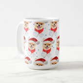 Spitz Hund züchten Weihnachtsstars Kaffeetasse (Vorderseite Links)