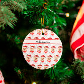 Spitz Hund züchten Weihnachtsstars Keramik Ornament